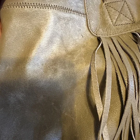 Light Grey Kelsi Dagger Leather Fringe Bag - Picture 6 of 16